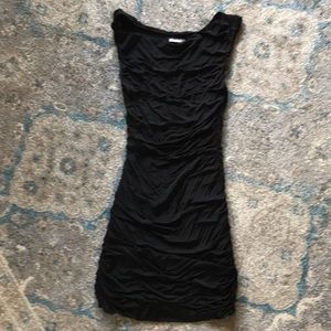 H&M black body con dress.
